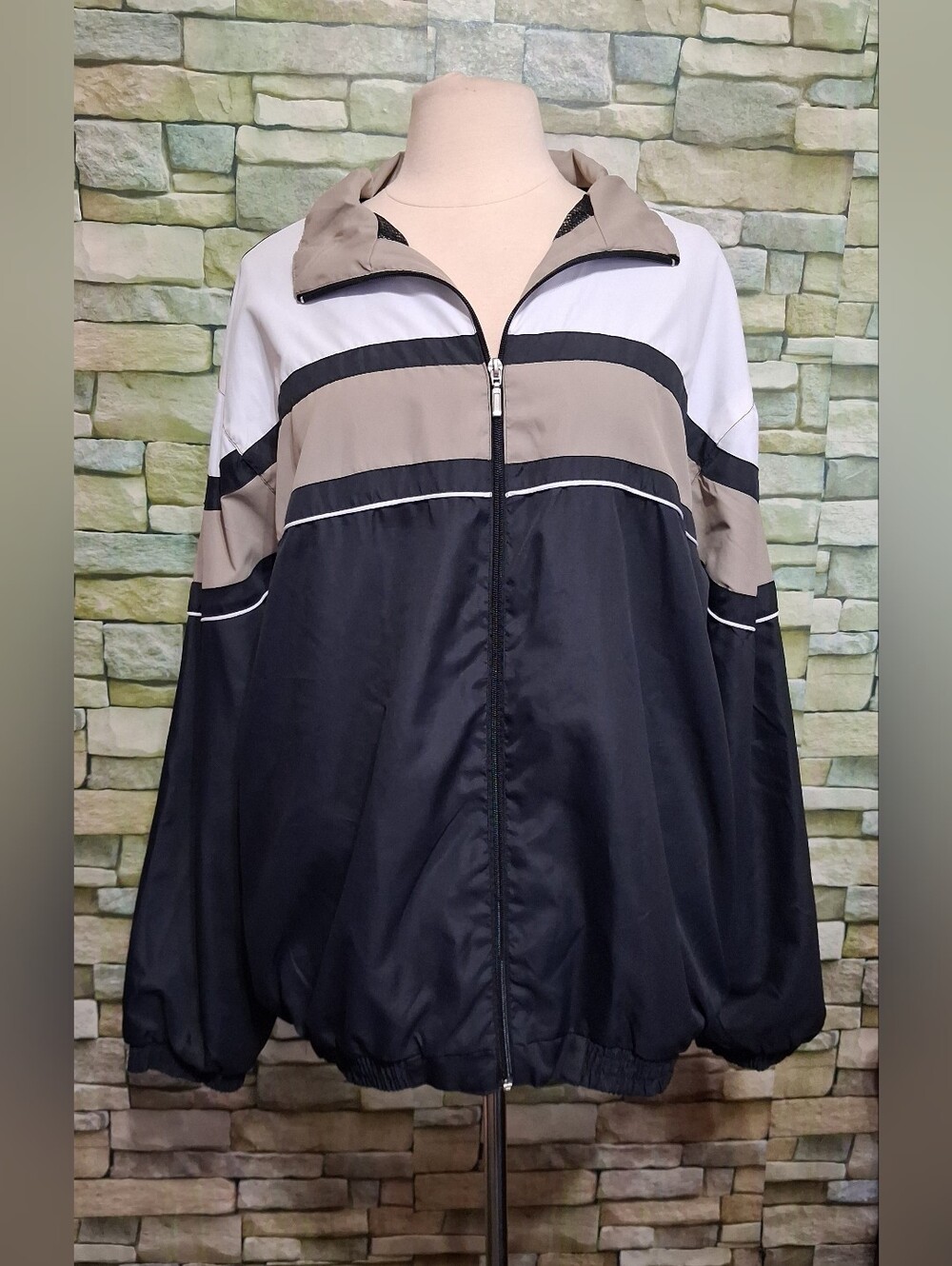 Vintage Ron Chereskin Color-Blocked Windbreaker Track Jacket